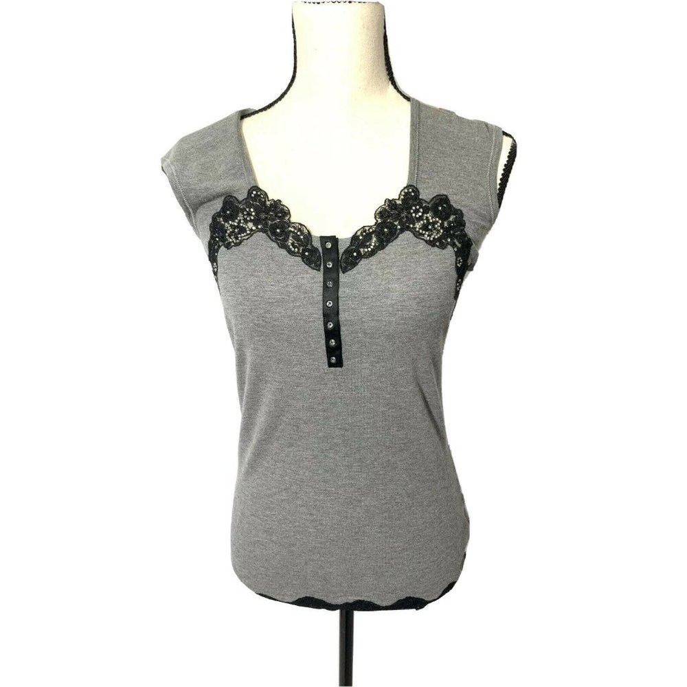 VDP GRAY SHIRT Size 8 For Women Made In Italy